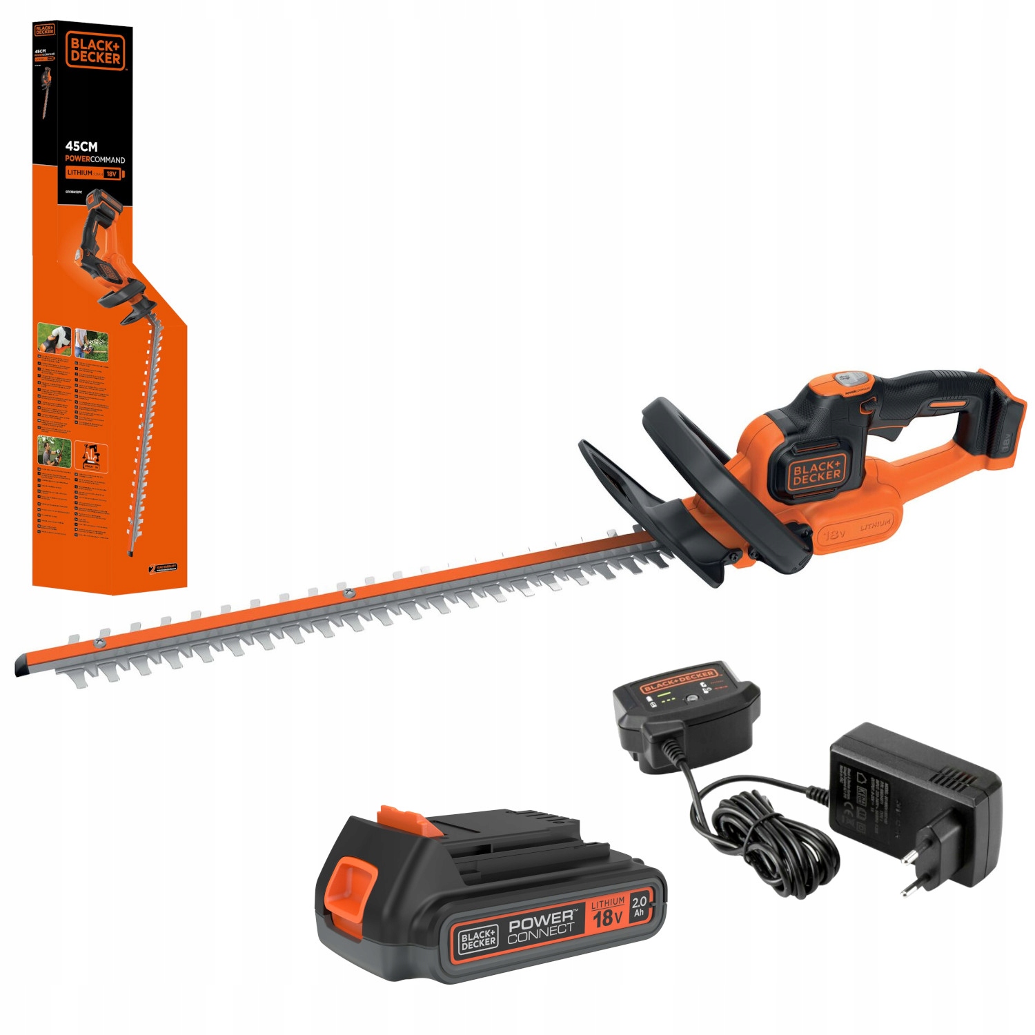 Akumulátorové elektrické nožnice Black+Decker 45 cm 18 V